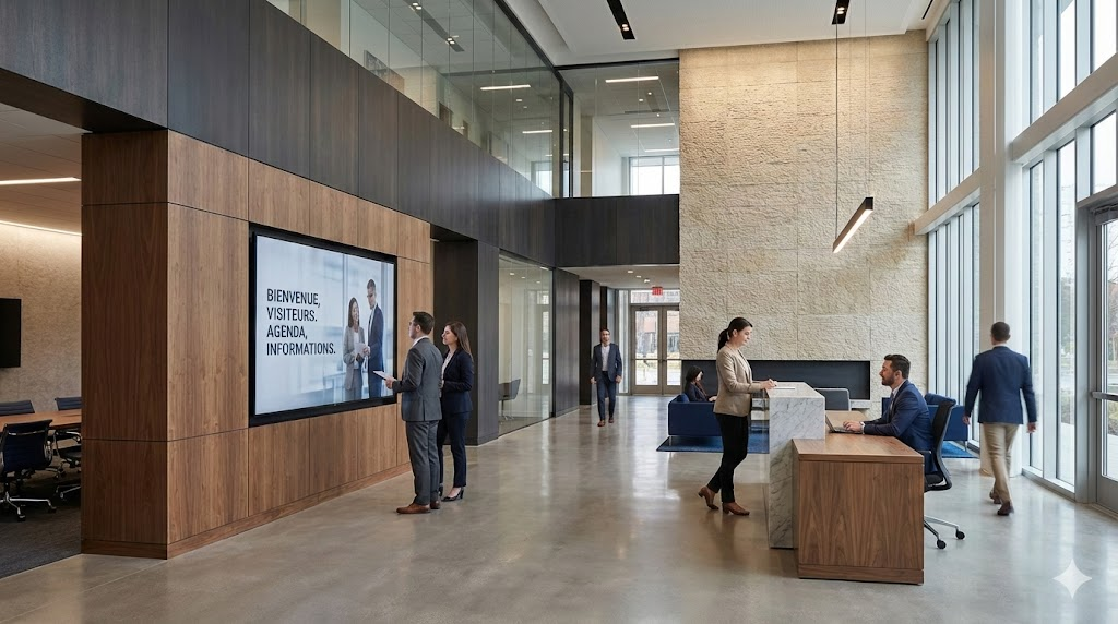 Hall d’accueil connecté